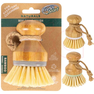 70021, Fresh Start Bamboo Mini Scrub Brush, 191554700215