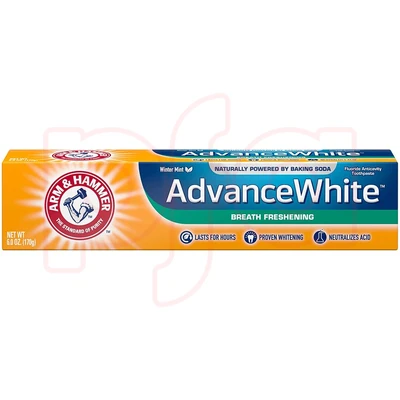 AHTP170AWBF, Arm & Hammer TP Advance Fresh Breath Winter Mint 6oz/170g, 332001816236