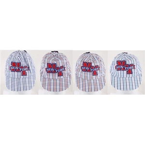 91097, MM Baseball Cap Kids Plaid NY, 191554910973