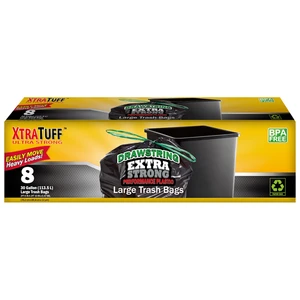 30132, XtraTuff™ Drawstring Trash Bags 30GAL 8CT, 191554301320