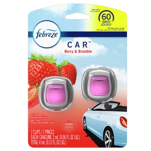FCV2BEB, Febreze Car Vent 0.06floz 2PK Berry & Bramble, 037000606956