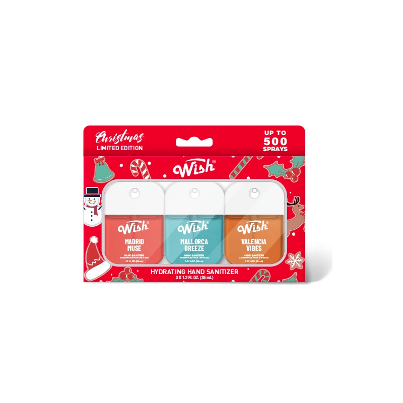 6 Pack Hand Sanitizer Gift Box, 1.2 oz Each, 6 Scents Mix - Wish