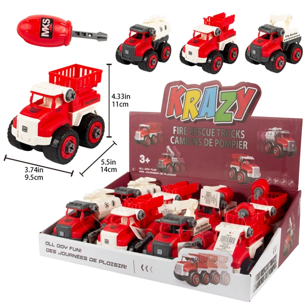 84157, Krazy Toy DIY Fire Truck Big, 191554841574