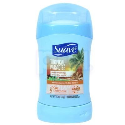 SD12T, Suave Deodorant 1.2oz Tropical Paradise, 079400480217