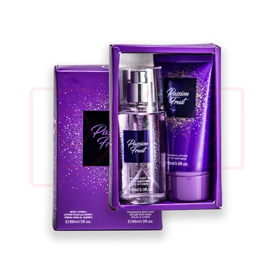 89481, Women's 2pcs Set PASSION FRUIT 3fl.oz/88ml Body Lotion 3fl.oz/88ml Body Mist, 191554894815