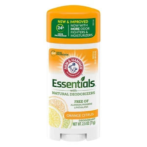 AH25OC, Arm & Hammer 2.5oz Essentials Deodorant Orange Citrus, 033200001799