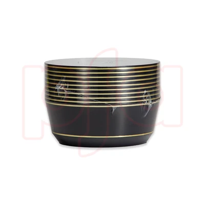 36269, EP 10PK 14oz Soup Bowl Black+Gold, 191554362697