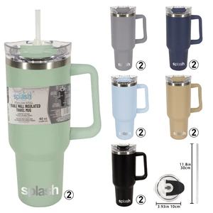 58236, Splash Bottle Stainless Steel Travel Mug 40 OZ, 191554582361