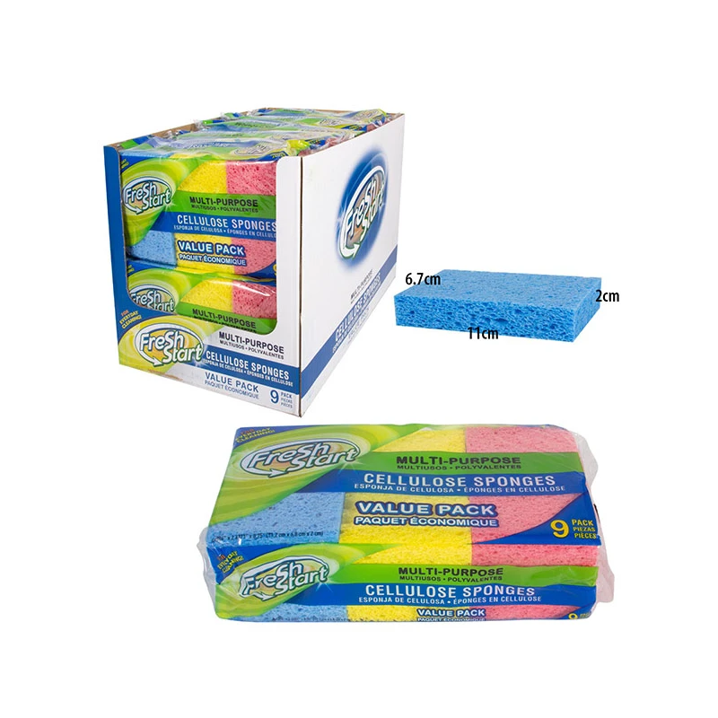Fresh Start Sponge 9PK Cellulose Only