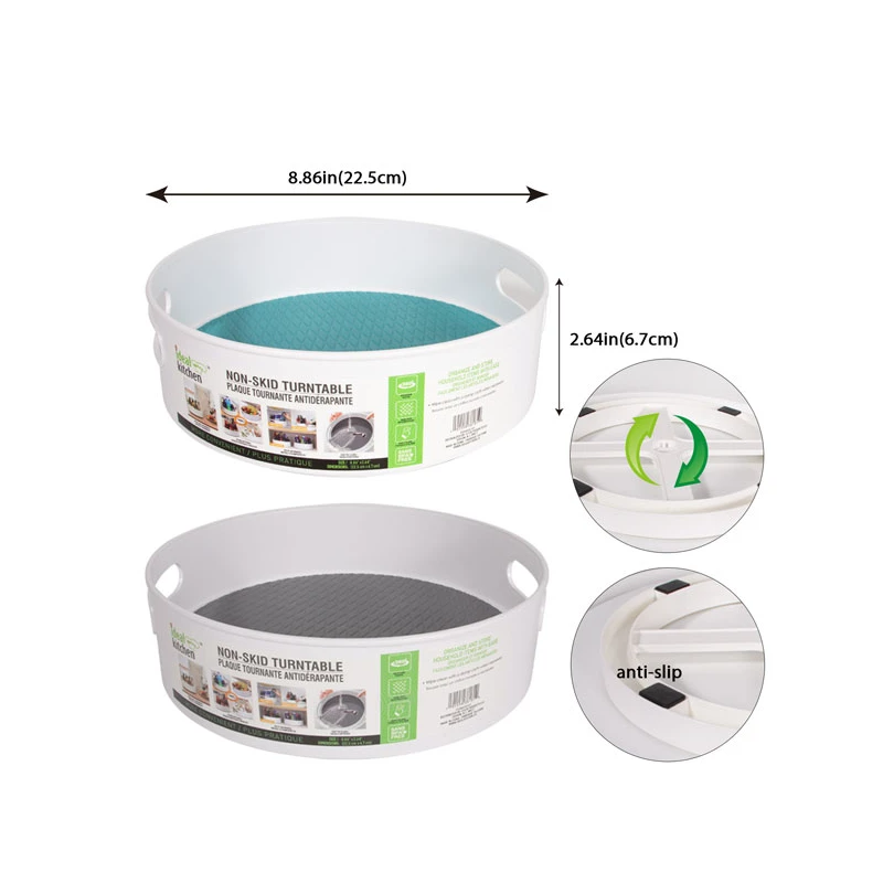 Ideal Kitchen Non-Skid Turnable 8.86in