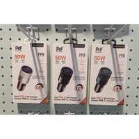 Dual c port car charger