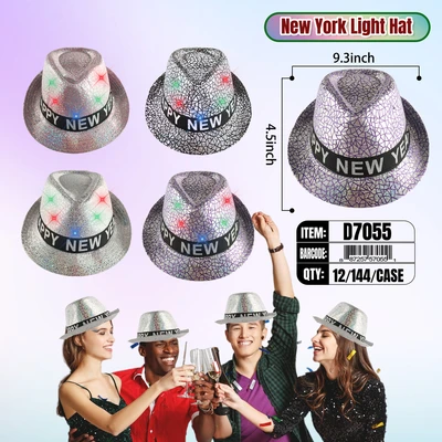 D7055, New Year Light-Up Hat, 887257570551