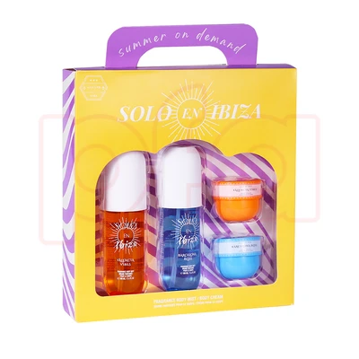 89515, Solo Barcelona Bliss/Valencia Vibes 4pcs Set 2× 3.4 oz Body Mist 2×1.06 oz Body Cream, 191554895157