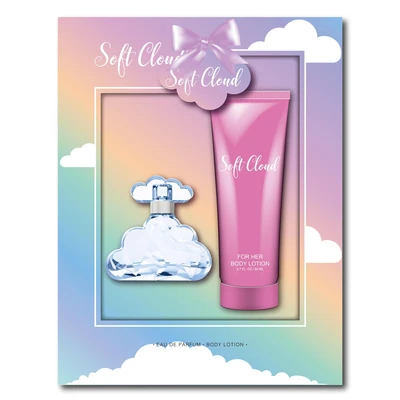 88926, Women's 2pcs LARGE Set Soft Cloud 100ml/3.4fl.oz EDP + 80ml/2.7fl.oz Body Lotion, 191554889262