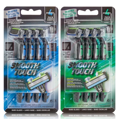 67115, Smooth Touch Razor 5 Blade 4PK, 191554671157