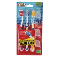 68010, Oral Fusion Toothbrush 6PK Massager Med, 191554680104