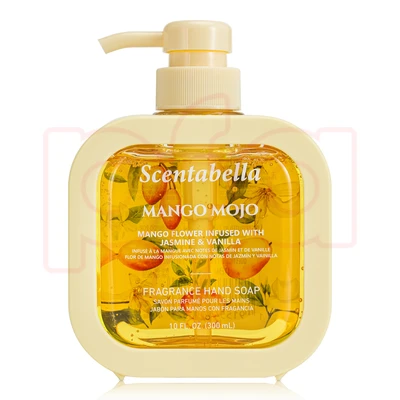 60652, Scentabella Hand Soap 10oz/300ml Mango Mojo, 191554606524
