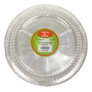 RP1021, 9'' Aluminum Pan W/ Plastic Lid  12CT, 45678915430