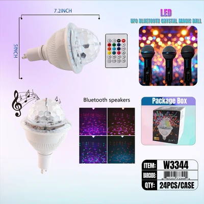 W3344, Party E27  Bluetooth Speaker & Light, 887257733444