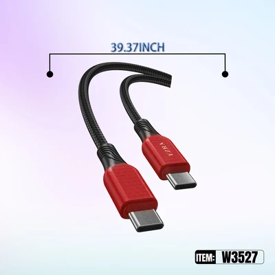 W3527, FAST CHARGING DATA CABLE 1M 60W C-C, 6918033876469