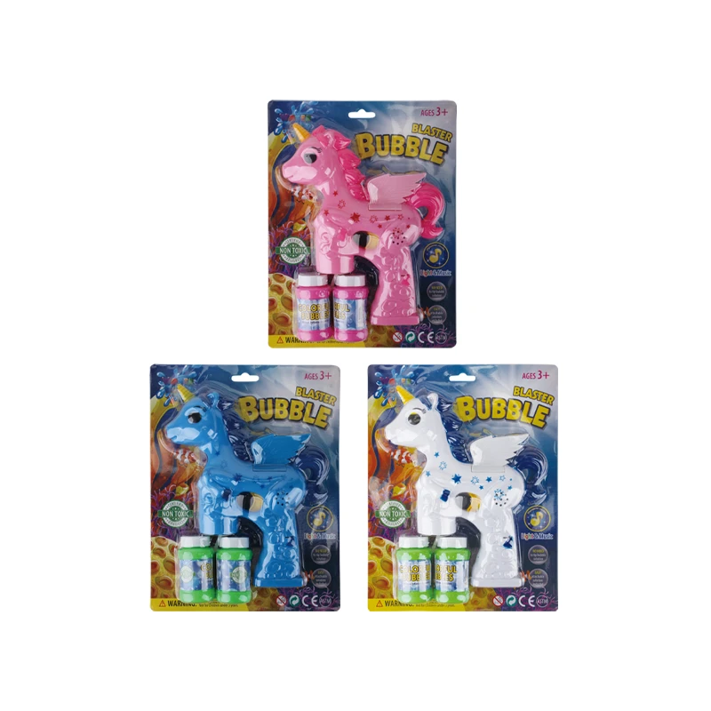 Water World Bubble Blaster Unicorn w/ 2 refill Music