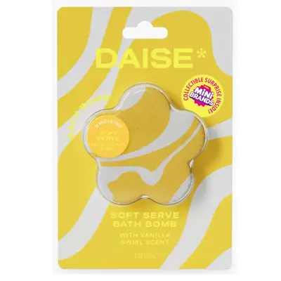 DBB3VS, Daise Bath Bomb 85g (3oz) Soft Serve Vanilla Swirl Scent, 840191605574