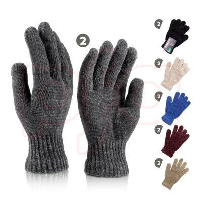 11211, Thermaxxx Winter Chenille Glove Assorted Colors, 191554112117