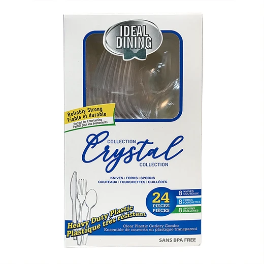 36045, Ideal Dining Box HD 24CT Clear Assorted, 191554360457