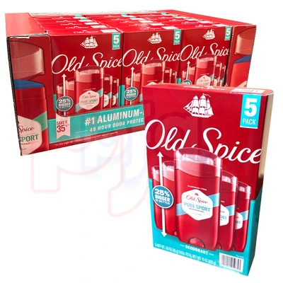 OSD3PS-5PK, Old Spice Deo 3oz (85g) Pure Sport 5PK