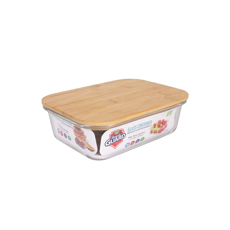 Fresh Guard Glass Container w/ Bamboo Lid 35.5oz Oven Safe
