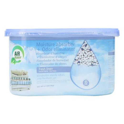 60155, Air Fusion Moisture Absorber & Odor Eliminator 6.7oz – Fresh Linen, 191554601550