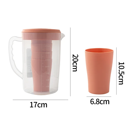 38195, Splash Water Pitcher with tumbler set, 191544381950