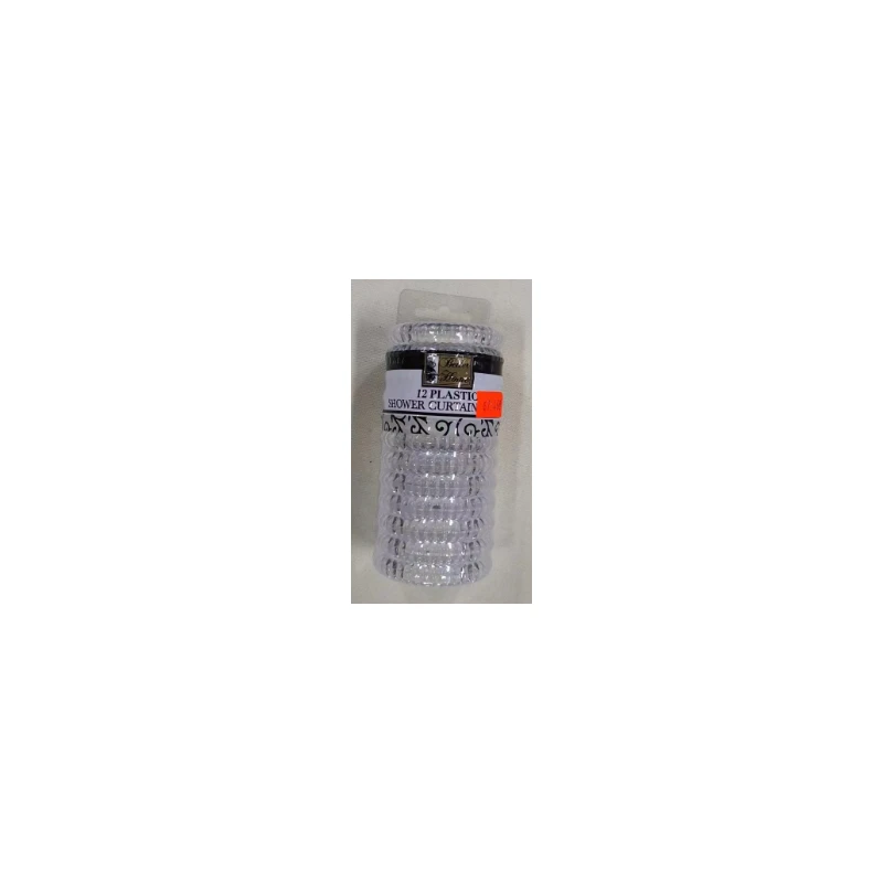 12 PK Plastic shower curtain hook