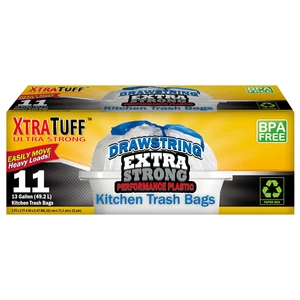 30130, XtraTuff™ Drawstring Trash Bags 13GAL 11CT, 191554301306