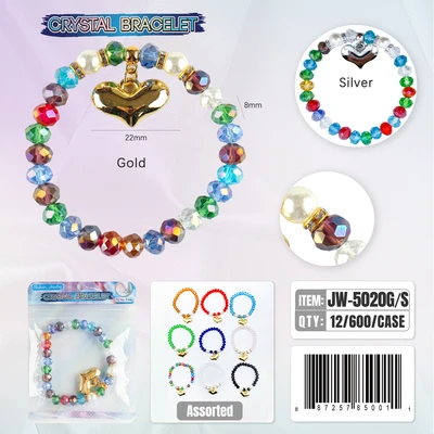 JW-5020, Crystal Bracelet Random Color, 887257850011