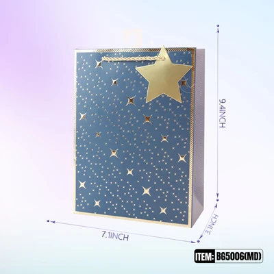 BG5006-MD, General Gift Bags MD.Assorted x4  7.1"x3.1"x9.4", 887257150180