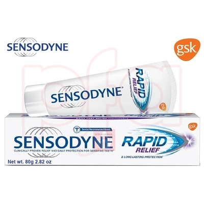 SP80-RR-24, Sensodyne Toothpaste 80g 2.82oz Rapid Relief, 8901571004836