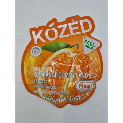 HG-CD03OR, Kozed Peelable Gummy Candy -3D Orange
