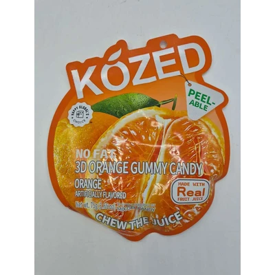 HG-CD03OR, Kozed Peelable Gummy Candy -3D Orange
