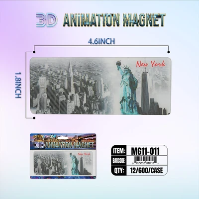 MG11-011, New York 3D Animation Magnet MG11-Series, 887257910111