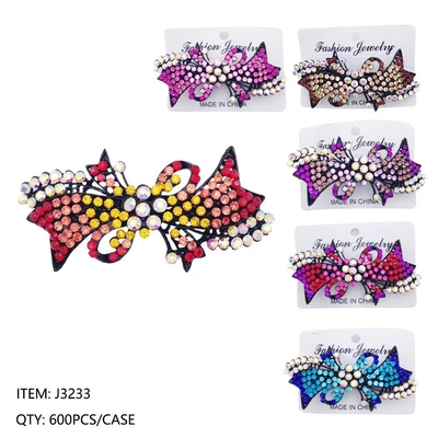 J3233, RHINESTONE HAIR CLIP, 887257832338