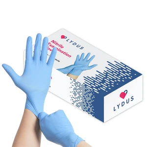 LYDUS-N-M, Lydus Nitrile Exam Gloves Blue 100 Count Size:Medium