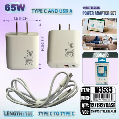 W3533, Power Adapter C-C, 6918033879682