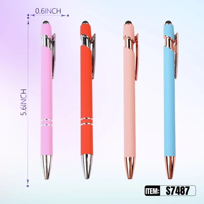 S7487, Beaded Pen & Screen Touch Assorted 48/PDQ, 887257374876