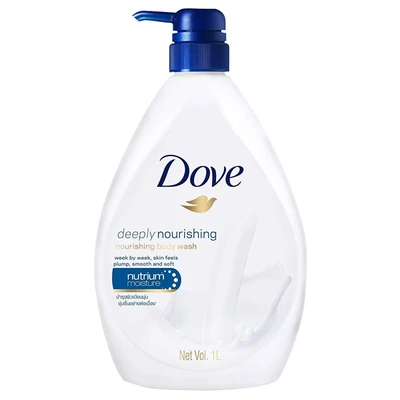 DBW1DN, Dove Body Wash 1L 33.8oz Deeply Nourishing, 8999999042479
