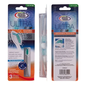 68101, Oral Fusion 3 Replacement Brush Heads Compatible with Sonicare, 191554681019