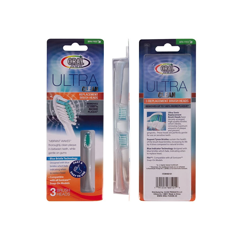 Oral Fusion 3 Replacement Brush Heads Compatible with Sonicare