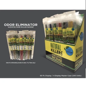 NK10757, Natural Killer Incense Sticks Odor Eliminator 12PK