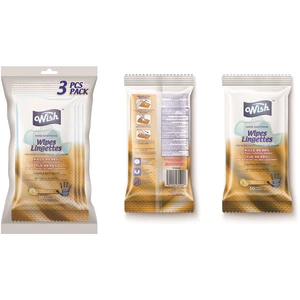 60400F, Wish Hand Sanitizing Wipes Bag 10CT 3PK Lemon, 191554604001