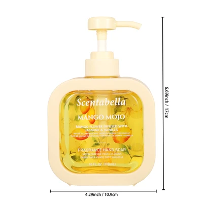 60652, Scentabella Hand Wash 10oz – Mango Mojo, 191554606524